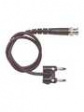4530-C-60 Test Lead, BNC Plug - Double Banana Plug, 152.4mm, Brass