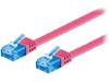 96298 Patch cord; U/UTP; 6a; многопров; Cu; ПВХ; розовый; Дл.кабеля:0,5м