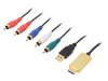 CV0053A Кабель; вилка HDMI, вилка USB A, вилка RCA x5; 2м; черный