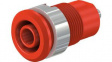 49.7049-22 Safety Socket diam.4mm Red 24A 1kV Nickel-Plated