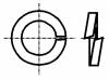 1277251 Шайба; пружинная; M5; D=8,8мм; h=1,6мм; сталь; Покрытие: цинк