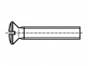 1471546 Винт; M4x80; DIN: 964A; Головка: потайная; прямой; сталь; цинк; 1мм