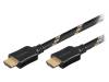 63807, Кабель; HDMI 1.4; вилка HDMI, с обеих сторон; 3м; черный, Goobay
