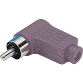 MR-544 LS BLACK/O-RING, Male plug 90° Black, -