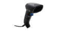 QW2520-BK Barcode Scanner, 2D Code/1D Linear Code/Postal Code, 10 ... 400 mm, USB, Cable, 