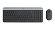 920-009204 Keyboard and Mouse, 1000dpi, MK470, US English with €, QWERTY, Wireless
