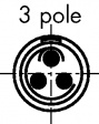 PHG.1B.303.CLLD62 Разъем кабеля, серии B 3 штырька Число полюсов=3