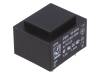 BV EI 302 3058, Трансформатор: залитый; 1,5ВА; 230ВAC; 7,5В; 200мА; Монтаж: PCB, Hahn