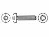 2027682 Винт; для металла; 6x10; Головка: сферическая; Torx; сталь; цинк