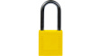 814127 [6 шт] Compact Lockout Padlock;Yellow;Nylon