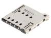 115Q-BCA0, Разъем: для карт памяти; Micro SIM; push-push; SMT; PIN:8, ATTEND