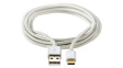 CCTB60600AL20 USB 2.0 Cable USB C Plug - USB A Plug 2m Aluminium