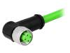 21349500405075, Вилка; M12; PIN:4; "мама"; код D-Ethernet; 7,5м; изоляция: ПВХ, Harting