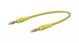 28.0047-04524 Test Lead, Yellow, 45mm, Nickel-Plated Brass