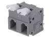 DG242V-7.5-02P-11-00AH, Зажимная рейка для печатных плат; прямой; 7,5мм; Кол-во полюс:2, DEGSON