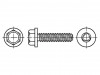 1371487, Винт; 8x20; Головка: шестиугольная; нет; закаленная сталь; цинк, BOSSARD
