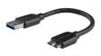 USB3AUB15CMS Charging Cable USB-A Plug - USB Micro-B Plug 150mm USB 3.0 Black