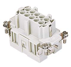 JSEF 10, female insert, 10 poles + PE, ILME