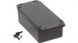1590WNFLBK Flanged Diecast Enclosure With Flanged Lid and PCB Guides, Flange, 66 x 121 x 40