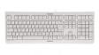 JK-0800EU-0 Keyboard, LPK, KC1000, EU US English with €/QWERTY, USB, Light Grey