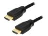 CH0076 Кабель; HDMI 1.4; вилка HDMI, с обеих сторон; 200мм; черный