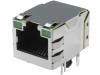 1-6605834-1, Гнездо; RJ45; PIN:8; экранированный, со светодиодом; позолота, TE Connectivity
