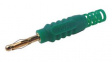 FCR7365G Banana Plug,  diam.2mm, Green, 10A