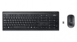 S26381-K410-L440 Silent Slim Wireless Keyboard and Mice, 1600dpi USB Black