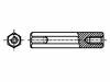 1543520 Дистанцирующая стойка с резьбой; Внутр.резьба: M4; 12мм; сталь