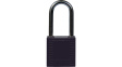 814125 [6 шт] Compact Lockout Padlock;Black;Nylon