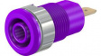 23.3000-26 Safety Socket 4mm Violet 24A 1kV Gold-Plated