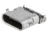 USB-C31-S-RA-EH2.0-BK-HF Гнездо; USB C; SMT; угловой 90°; V: USB 3.1