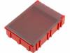 SMDBOXN411661LS, Контейнер: ESD; красный; лиастат (проводимый), Licefa
