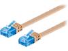 96349 Patch cord; U/UTP; 6a; многопров; Cu; ПВХ; светло-коричневый