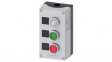 3SU1853-0AB00-2AB1  Control Station with 2 Pushbutton Switches and Indicator, Green, Red, Transparen