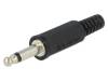 KLS 2 SCHWARZ, Вилка; Jack 3,5мм; "папа"; mono; с амортизатором; прямой; пайка, Lumberg Automation (Belden brand)