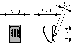 209, Прижимной контакт; Размер: A,AA, R1,R6; Монтаж: на корпус, Keystone