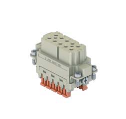 CSAHF 10, female insert, 10 poles + PE, ILME