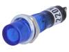 NI-2FBU Индикат.лампа: с неоновой лампой типа FLUO; вогнутый; синий