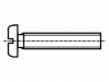 1471813 Винт; M4x70; DIN: 85A; Головка: цилиндрическая; прямой; сталь; цинк