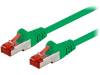 95454 Patch cord; S/FTP; 6; многопров; CCA; ПВХ; зеленый; 0,25м