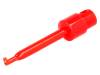 ICC16A-R, Щуп-зажим; типа крючок; 3А; 60ВDC; красный; Изоляция: ABS; O:3,5мм, SCI
