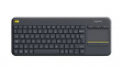 920-007127 Keyboard with Touchpad, K400+, DE Germany, QWERTZ, USB, Wireless