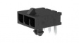2157601003 Micro-Fit+ Right Angle Receptacle, PCB Header, Through Hole, 1 Rows, 3 Contacts,