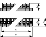 3070/PCM/12-5.104, Flat plug connector 12, Weco