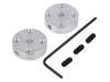 UNIVERSAL ALUMINUM MOUNTING HUB FOR 3MM, Адаптер; Диам.вала:3мм; Ось: D-образный профиль; Разм: O17,5мм, POLOLU