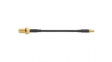 CAB.0130 RF Cable Assembly, SMA Female - MCX Male, 75mm, Black