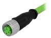 21349300405020, Вилка; M12; PIN:4; "мама"; код D-Ethernet; 2м; изоляция: ПВХ; прямой, Harting