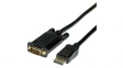 11045970 Video Cable, DisplayPort Plug - VGA Plug, 1920 x 1080, 1m