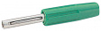 550-0400 Лабораторный штекер ø 4 mm зеленый